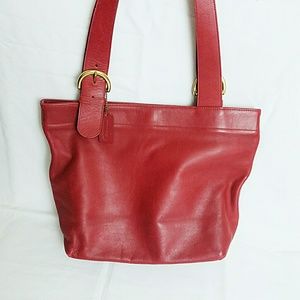 Red Coach Lafayette Tote Bag Purse H5C-4140